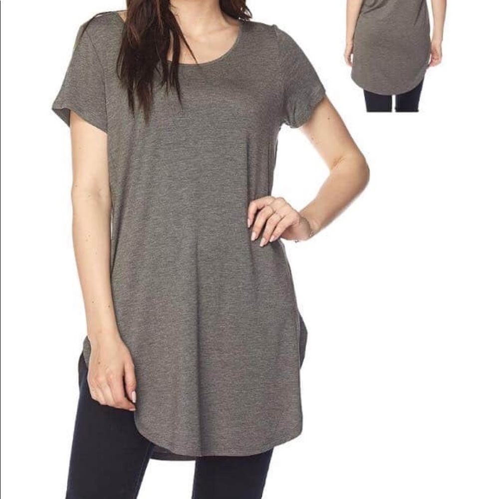 Grey Criss across Back Tunic